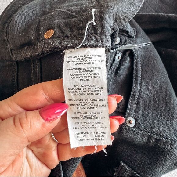 J. Crew Black Lookout High Rise Skinny Jean Size 27 - Picture 8 of 8